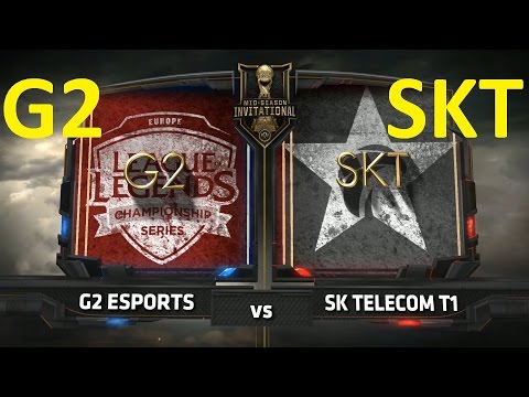 G2 vs SKT Game 1 Highlights MSI 2017 Group Stage Day 1