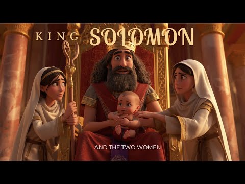 King Solomon the two women. Stunning Animated Bible Story of Courage and Divine Wisdom
