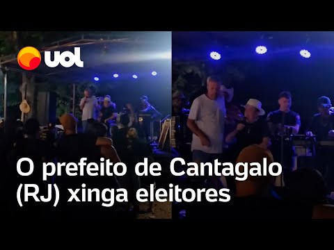 PREFEITO FALA QUE NÃO É MAIS CANDIDATO XINGA ELEITORES EM FESTA.