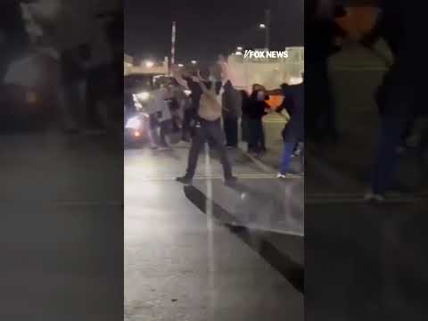 Protesters surround vehicles outside New Jersey ICE facility