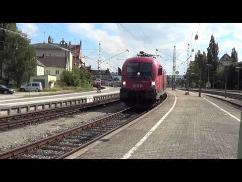 Bahnverkehr von Buchs SG bis Singen am 07.08.12 - Der CH / AT / D Grenze nach!