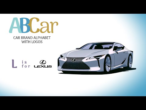 ABCar - Car Brands Alphabet with Logos - B is for BMW etc. Kids and toddler ABC