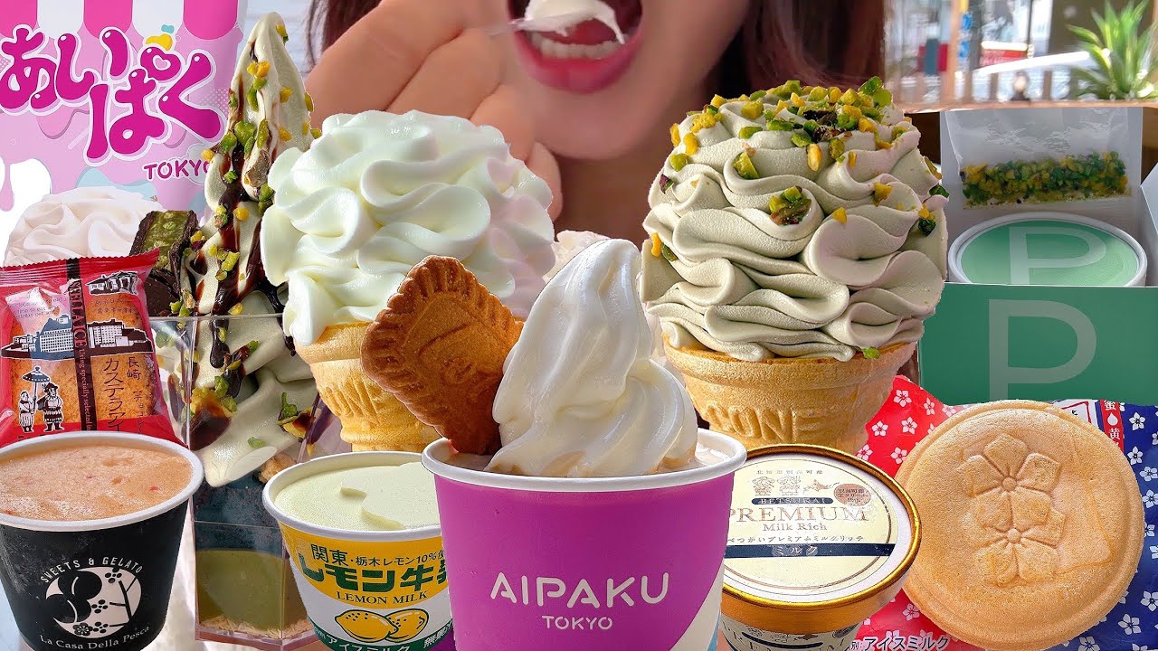 あいぱくで全国ご当地アイスを限界まで食べまくる！あいぱく原宿 #あいぱく #ドバイチョコ 【スイーツちゃんねるあんみつの食レポ】
