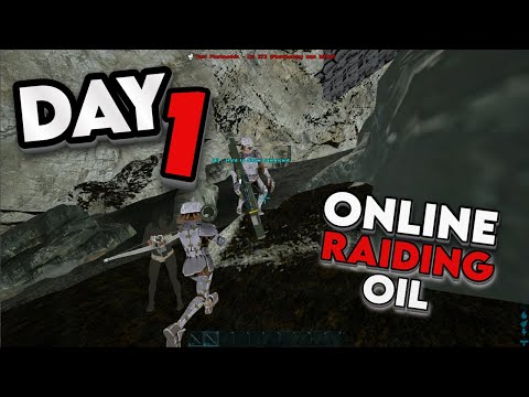 Day 1 Oil Cave Push on the Most Populated ARK Server — We Almost Lost Everything