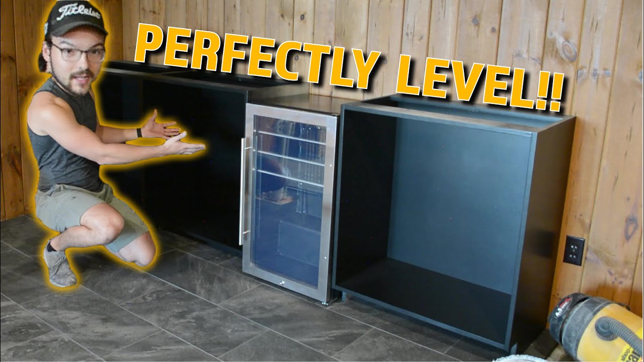 Cabinet Install Day!! | Basement Bar Build Part 5