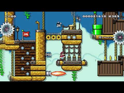 The R-Ship by Mama Luigi 🍄 Super Mario Maker #agf 😶 No Commentary