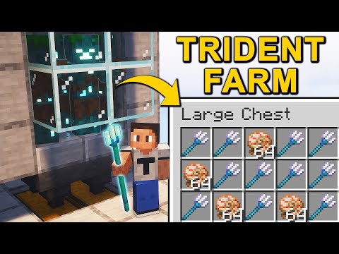 The BEST Trident Farm in Minecraft 1.21 (Tutorial)