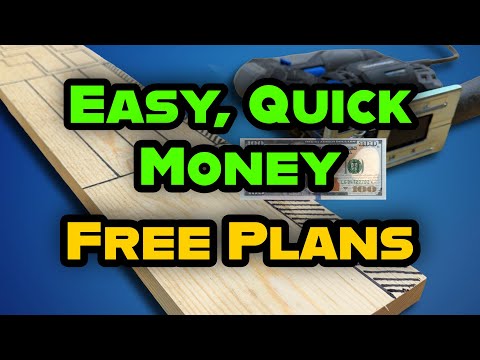 ONE 1x6x8. TWO Products. INSANE Profit! / Make Money Woodworking