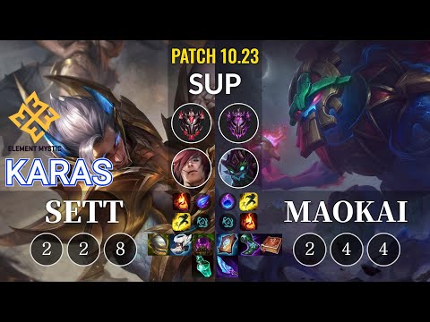 EM Karas Sett vs Maokai Sup - KR Patch 10.23