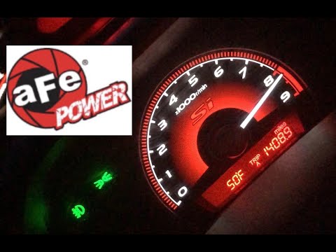 8th Gen Civic Si VTEC Crossover Comparison. aFe Drop In Filter to stock.