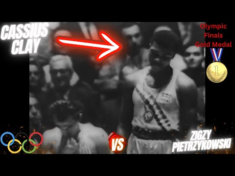 Cassius Clay (Muhammad Ali) Vs Zigzy Pietrzykowski | 1960 Olympic Finals | Gold Medal