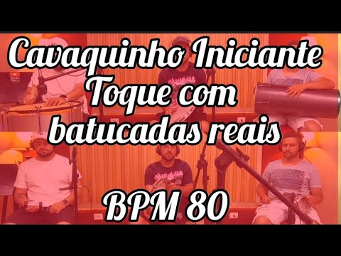 BATUCADA PARA ACOMPANHAMENTO SAMBA E PAGODE / BATUCADA BPM 80 #cavaquinhoparainiciantes