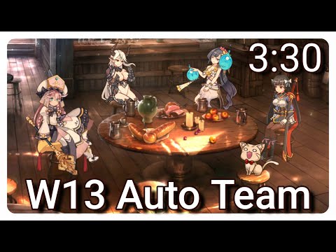 W13 auto Team ft. Luna, Karin, SSB and Angelica (3:30 min) | Epic Seven