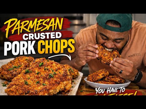 CRISPY Parmesan Crusted Pork Chops | The Easiest Way to Make Pork Chops AMAZING