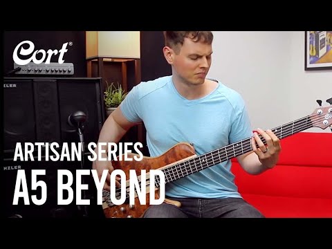 Cort A5BEYONDOPBN Artisan Series Single Cutaway Multi-Scale 5-String Electric Bass Guitar w/Hard Case image 6