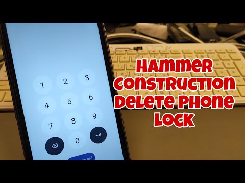 Forgot Password? Hammer Construction Delete Pin, Pattern, Password Lock.