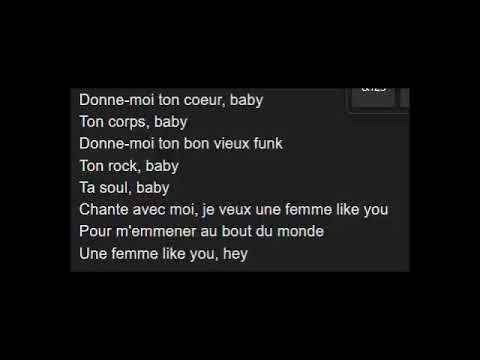 JULIEN DORE karaoké Femme Like You