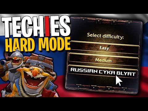 Techies Russian Difficulty Mode - DotA 2