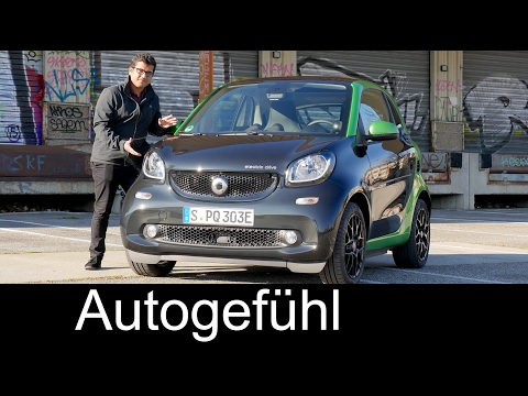 Smart fortwo electric FULL REVIEW test driven all-new neu gen 2018/2017 For Two