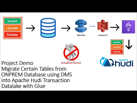Migrate Certain Tables from ONPREM DB using DMS into Apache Hudi Transaction Datalake with Glue|Demo