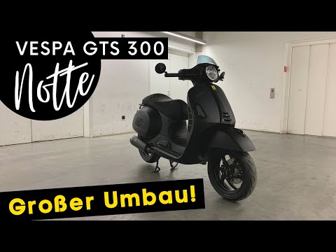 Vespa GTS 300 Notte Tuning with Polini Exhaust Soundcheck |  by Wimmer and Merkel