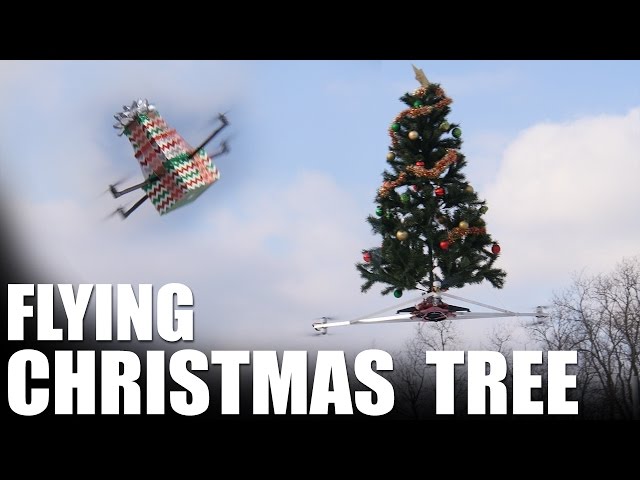 flying christmas tree the awesomer flying christmas tree the awesomer