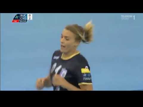 CSM Bucuresti - Gyor semifinals finals F4 2018. Bella's seven meters goal.