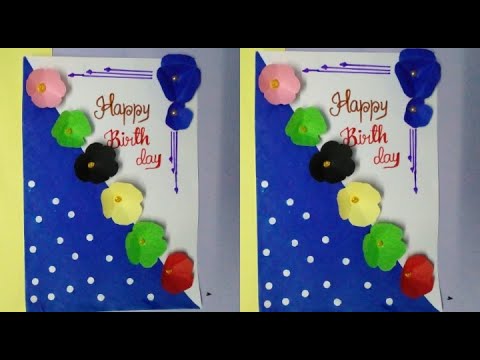 DIY Birthday card || greeting card / birthday card ideas ♡Amreen art and craft