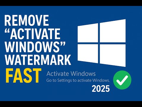 Remove “Activate Windows” Watermark | 100% Working (2025)