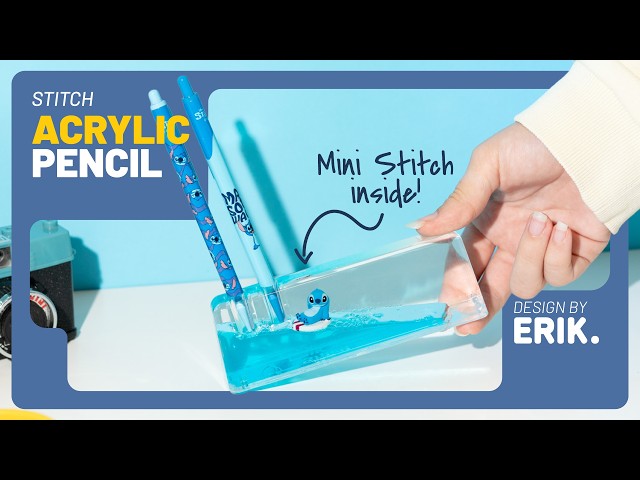 Vídeo relacionado con Grupo Erik Lapicero Disney Stitch - Portalápices escritorio 3D - Lapicero escritorio Stitch ideal accesorio papelería Disney - Producto con licencia oficial