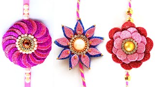 3 Awesome Homemade Rakhi Design from Glitter Sheets 2023 | How to Make Rakhi at Home | Rakhi Making