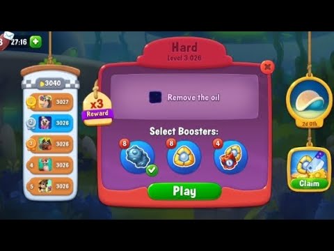 Fishdom I Level 3026 I Hard Level