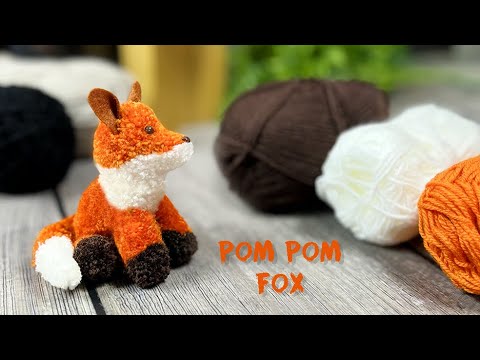How to make a Pom Pom Yarn Fox | Cute Fox Making with Wool | Super Easy Fox Make at Home