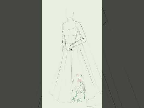 Pichwai Art lehnga design #procreate #digitalart #method #steps #knowledge #illustrator # #fashion