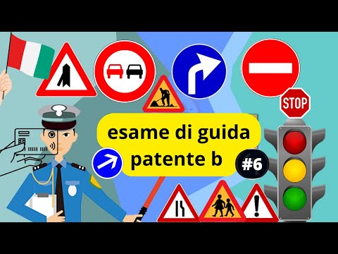 esame di guida patente b 2023 Serie#6 segnali di pericolo 🚦