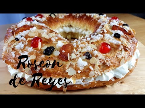 ROSCÓN DE REYES paso a paso ( Rosca de reyes rellena )