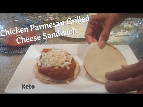 CHICKEN PARMESAN GRILLED CHEESE | How to Make a Keto Chicken Parmesan Sandwich