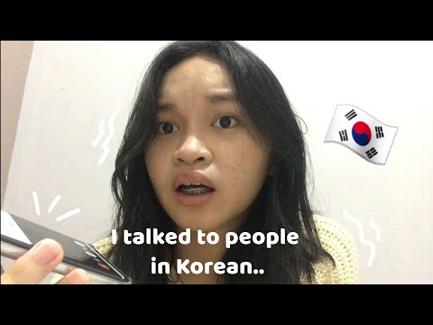Talking to people in Korean!🇰🇷  || I talked with Korean learners..