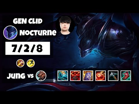 Nocturne vs Udyr GEN Clid JUNGLE (7/2/8) - v11.6