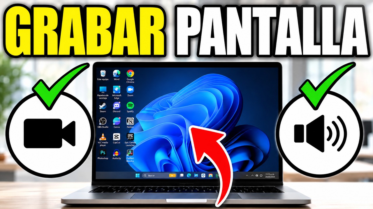 Cómo Grabar la Pantalla de tu Laptop con Video y Audio | Windows 11/10