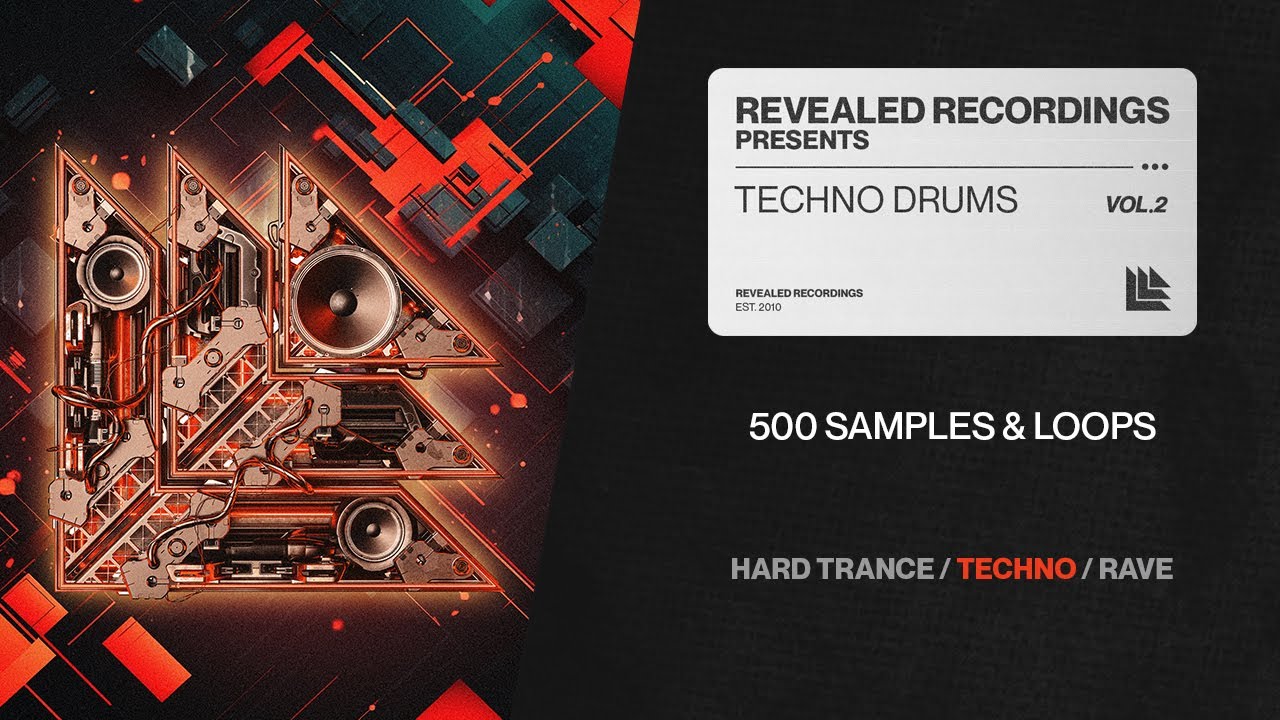 Techno Drums Vol. 2 (Sample Pack) Warehouse Techno, Big Room Techno, Hard Techno | Revealed