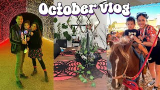 October Vlog | family fun, Halloween decorate with me,  boo box, & fall snacks