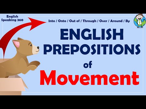 English Prepositions of MOVEMENT    Into, onto, through, over...      ENGLISH grammar for BEGINNERS