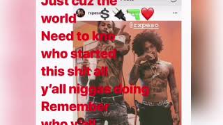 Drugrixh Peso & Hoodrich Pablo Juan Post Eachother On IG