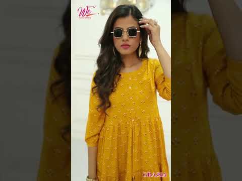 We Grazia Fancy Rayon Wholesale Kurtis Catalog – product video thumbnail