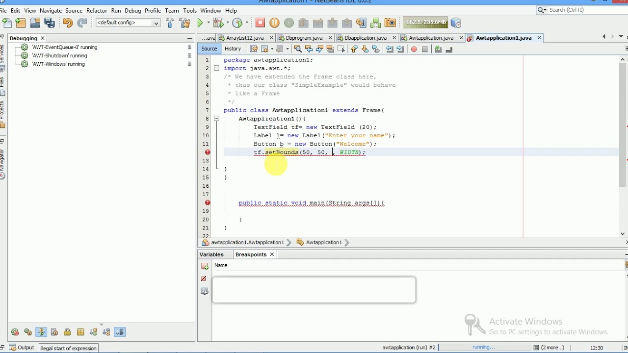 Skill Development Lab Assignment on Socket Programming in java
