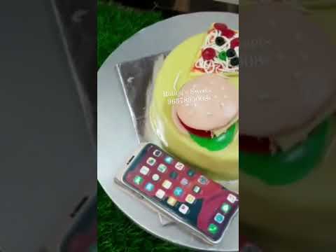 Foodie Lover theme cake| Rutuja's Sweets nanded.
