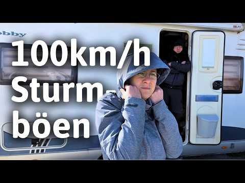 Unwetter & Kälte  – wir verlassen den Stellplatz (Wohnmobil-Reisebericht)