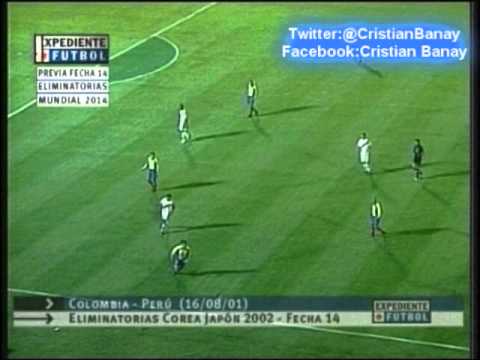 Colombia 0 Peru 1 Eliminatorias Corea-Japon 2002 El gol del partido
