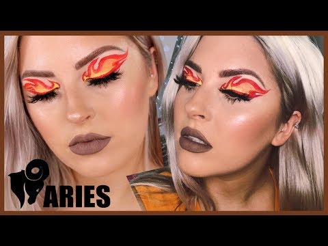 Aries FIRE Makeup Tutorial 🐏♈ ZODIAC SIGNS SERIES 💕